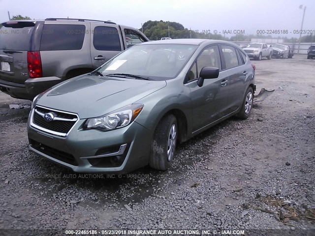 JF1GPAA60GH252917 - 2016 SUBARU IMPREZA GREEN photo 2