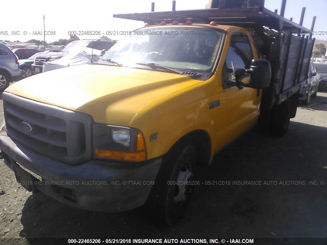 1FDWF36S2YEA31554 - 2000 FORD F350 SUPER DUTY YELLOW photo 2