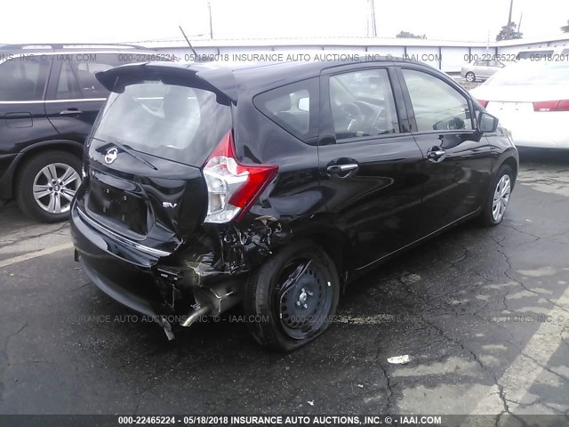 3N1CE2CP9HL366270 - 2017 NISSAN VERSA NOTE S/S PLUS/SV/SL/SR BLACK photo 4