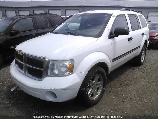 1D8HB48P87F576594 - 2007 DODGE DURANGO SLT WHITE photo 2