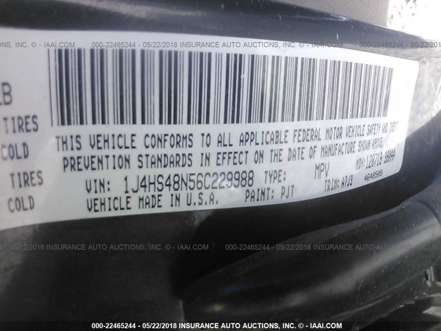 1J4HS48N56C229988 - 2006 JEEP GRAND CHEROKEE LAREDO/COLUMBIA/FREEDOM 灰色 照片 9