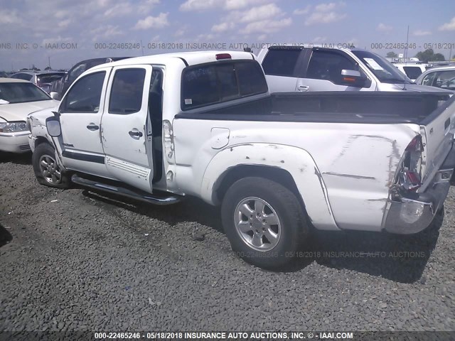 5TEMU52N25Z124970 - 2005 TOYOTA TACOMA DOUBLE CAB LONG BED WHITE photo 6