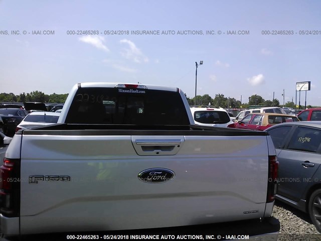 1FTEW1EF5FKE70478 - 2015 FORD F150 SUPERCREW SILVER photo 8
