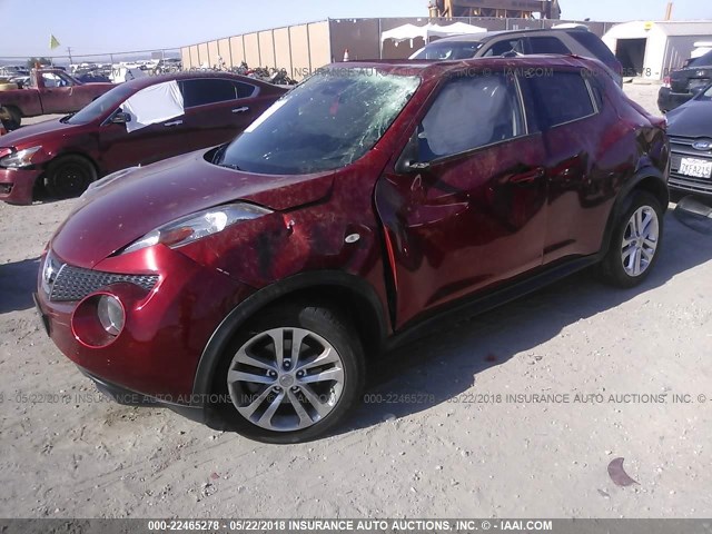 JN8AF5MR5CT117167 - 2012 NISSAN JUKE S/SV/SL RED photo 2