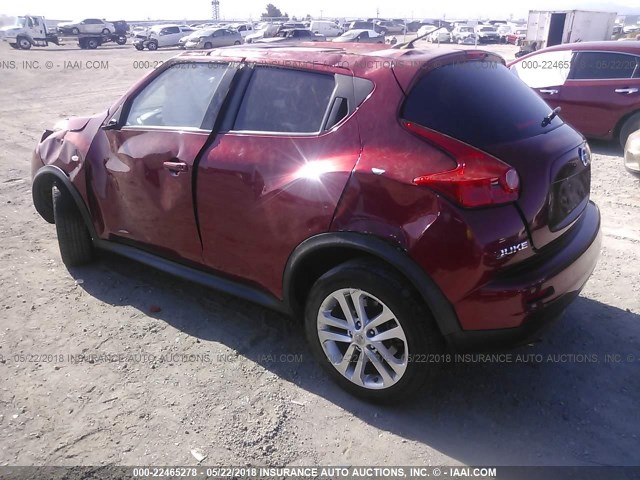 JN8AF5MR5CT117167 - 2012 NISSAN JUKE S/SV/SL RED photo 3