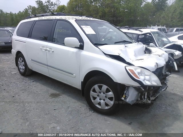 KNDMC233186048626 - 2008 HYUNDAI ENTOURAGE GLS/SE/LIMITED WHITE photo 1