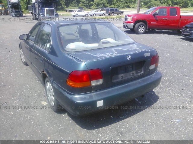 2HGEJ667XWH529391 - 1998 HONDA CIVIC LX GREEN photo 3