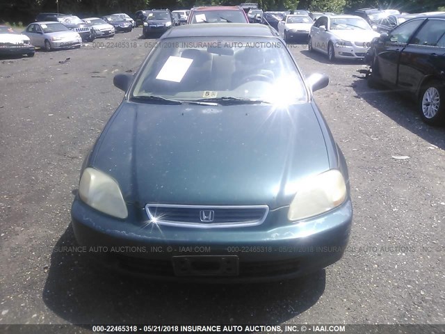 2HGEJ667XWH529391 - 1998 HONDA CIVIC LX GREEN photo 6