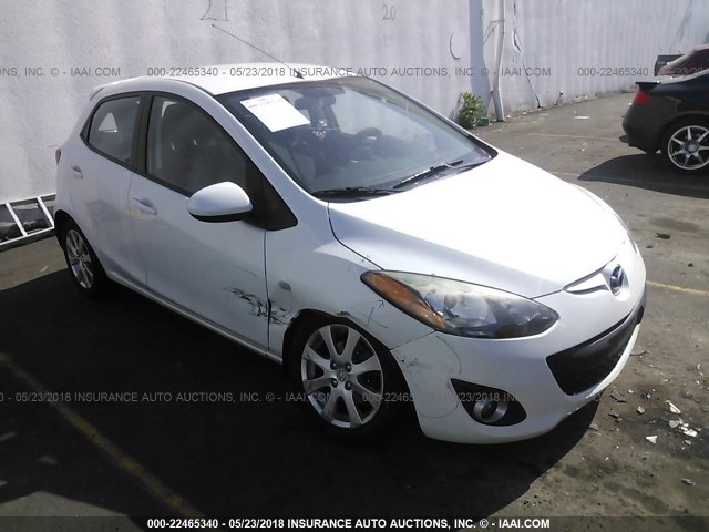 JM1DE1HZ6B0109237 - 2011 MAZDA MAZDA2 WHITE photo 1