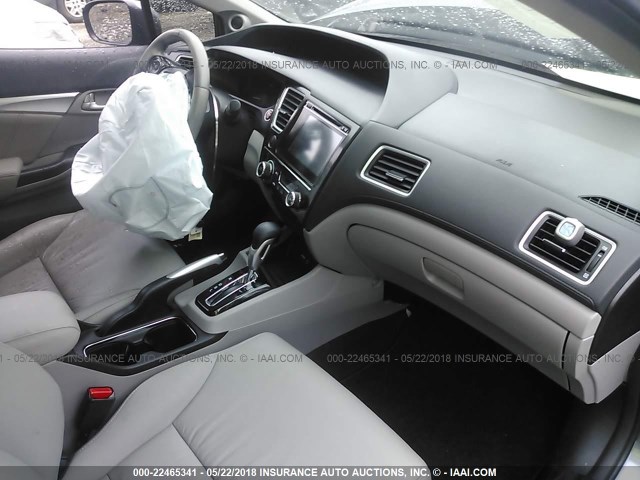 19XFB2F97FE103065 - 2015 HONDA CIVIC EXL GRAY photo 5
