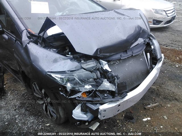 19XFB2F97FE103065 - 2015 HONDA CIVIC EXL GRAY photo 6