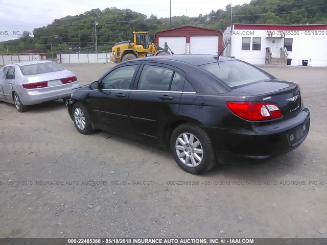 1C3LC46K88N152650 - 2008 CHRYSLER SEBRING LX BLACK photo 3