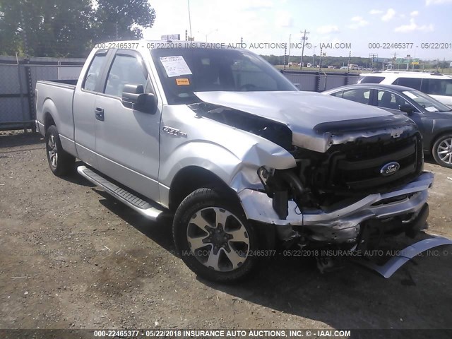 1FTFX1CF6DKF31144 - 2013 FORD F150 SUPER CAB SILVER photo 1