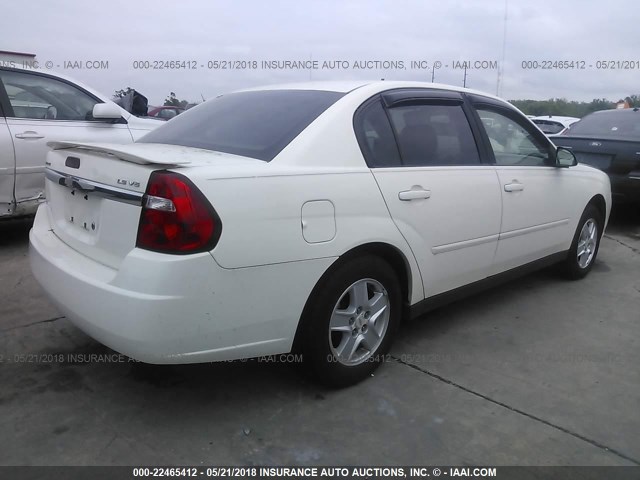 1G1ZT54865F156035 - 2005 CHEVROLET MALIBU LS თეთრი ფოტო 4