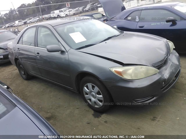 JTDBE32K120116532 - 2002 TOYOTA CAMRY LE/XLE/SE ნაცრისფერი ფოტო 1