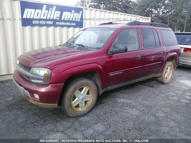 1GNES16S336137019 - 2003 CHEVROLET TRAILBLAZER EXT RED photo 2