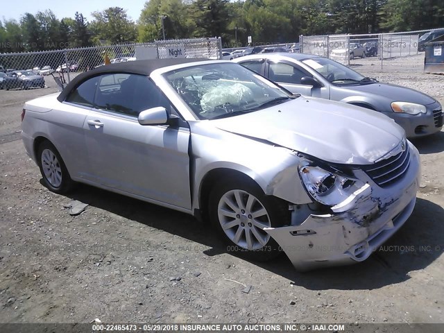 1C3BC5ED9AN159875 - 2010 CHRYSLER SEBRING TOURING SILVER photo 1