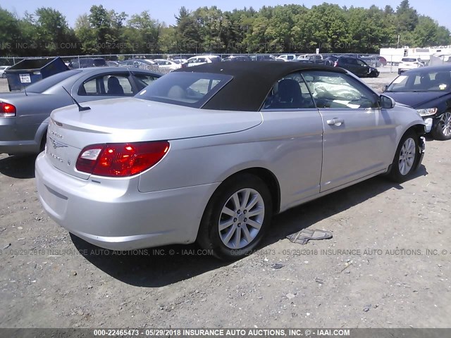 1C3BC5ED9AN159875 - 2010 CHRYSLER SEBRING TOURING SILVER photo 4