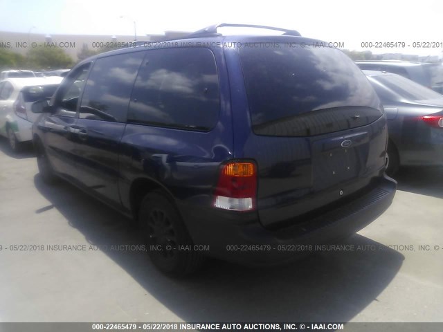 2FMZA5144XBA18718 - 1999 FORD WINDSTAR LX BLUE photo 3