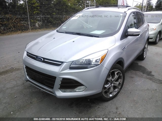 1FMCU0J98GUA12202 - 2016 FORD ESCAPE TITANIUM SILVER photo 2