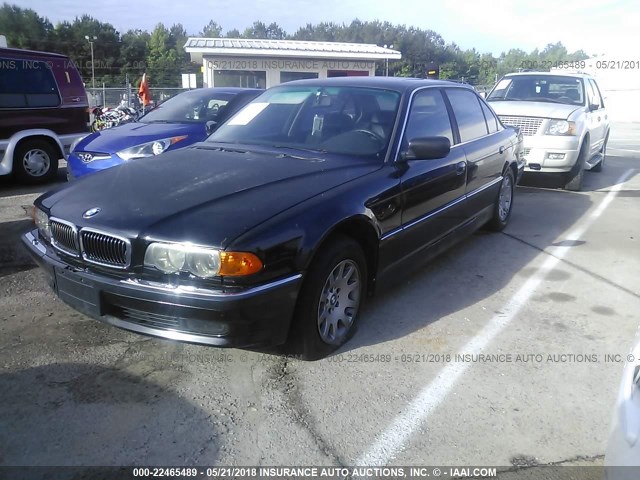 WBAGH8348YDP15176 - 2000 BMW 740 IL BLACK photo 2