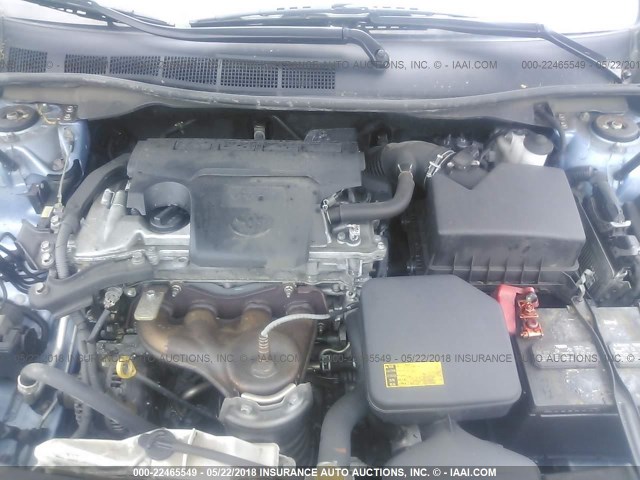 4T4BF1FKXCR256165 - 2012 TOYOTA CAMRY SE/LE/XLE 蓝色 照片 10