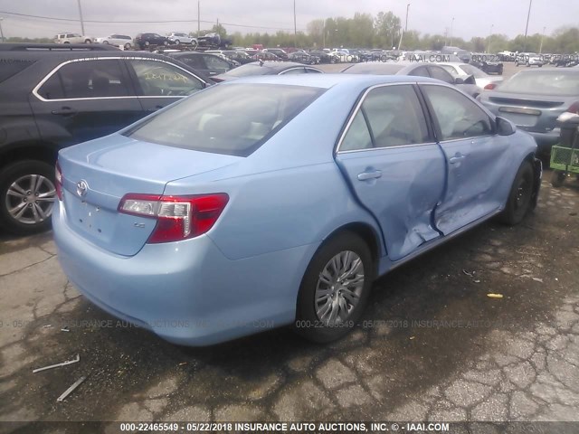 4T4BF1FKXCR256165 - 2012 TOYOTA CAMRY SE/LE/XLE 蓝色 照片 4