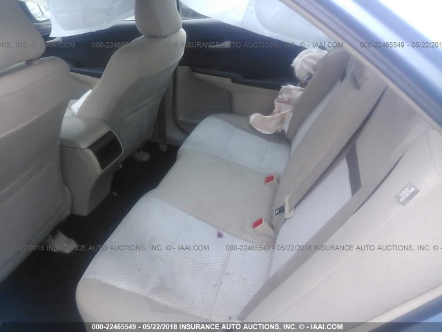 4T4BF1FKXCR256165 - 2012 TOYOTA CAMRY SE/LE/XLE 蓝色 照片 8