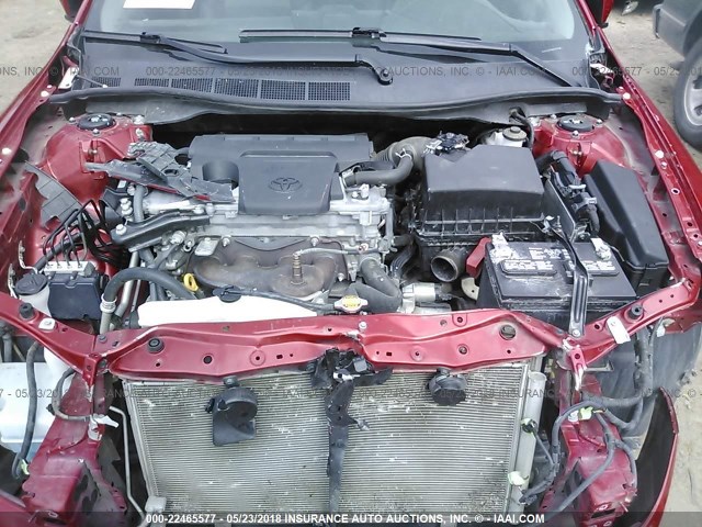 4T1BF1FK0DU655114 - 2013 TOYOTA CAMRY L/SE/LE/XLE წითელი ფოტო 10