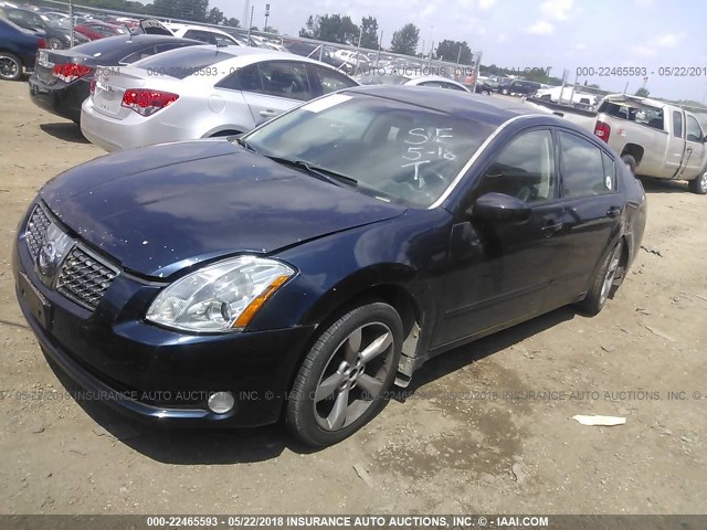 1N4BA41E85C846671 - 2005 NISSAN MAXIMA SE/SL BLUE photo 2