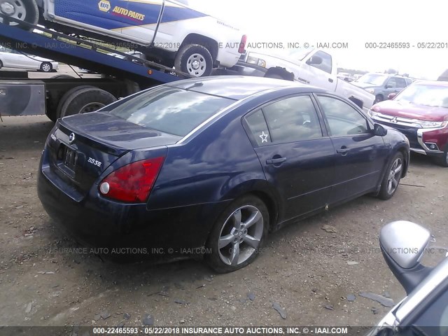 1N4BA41E85C846671 - 2005 NISSAN MAXIMA SE/SL BLUE photo 4