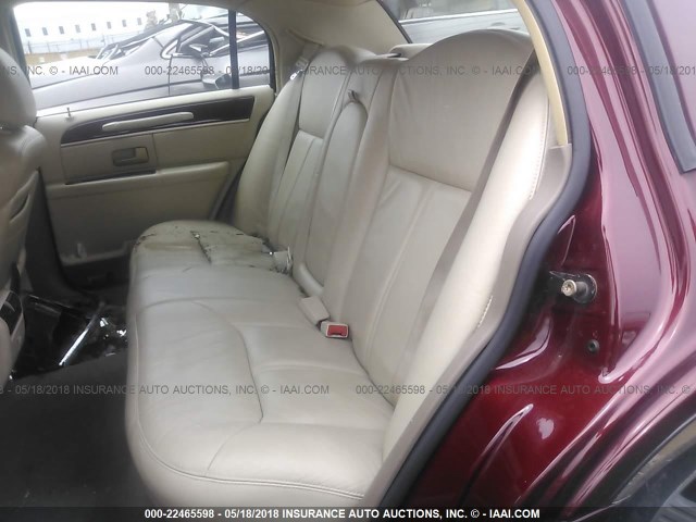 1LNHM83W34Y688598 - 2004 LINCOLN TOWN CAR ULTIMATE MAROON photo 8