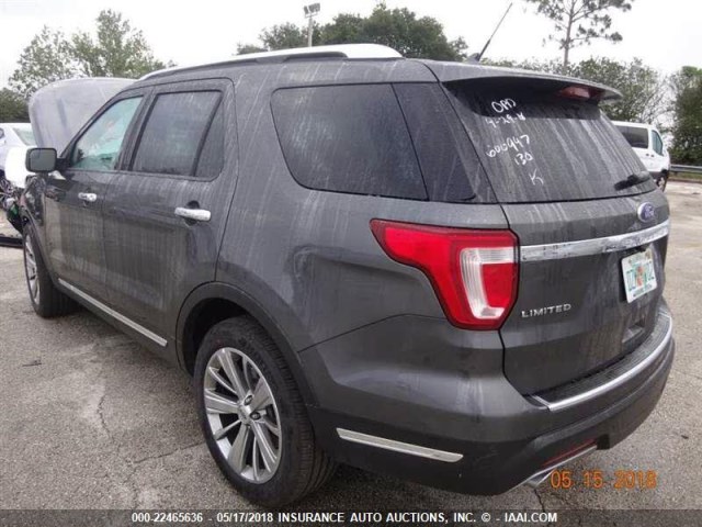 1FM5K7F8XJGA21674 - 2018 FORD EXPLORER LIMITED 灰色 照片 12
