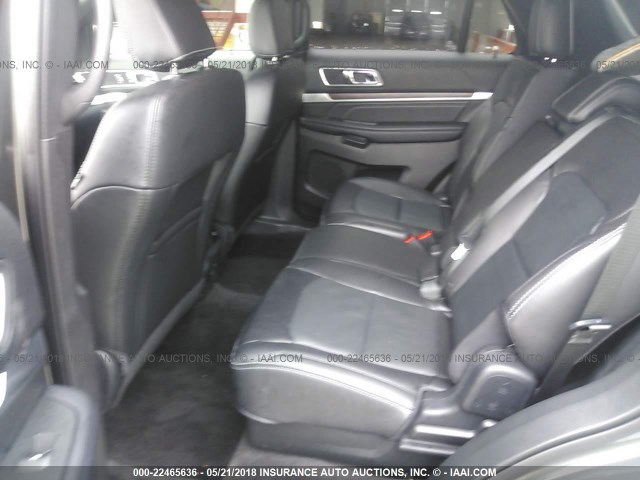 1FM5K7F8XJGA21674 - 2018 FORD EXPLORER LIMITED 灰色 照片 8