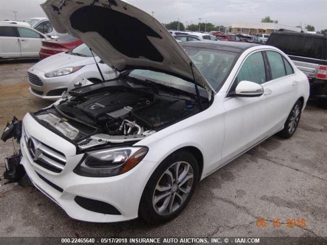 55SWF4JB6HU190463 - 2017 MERCEDES-BENZ C 300 WHITE photo 16