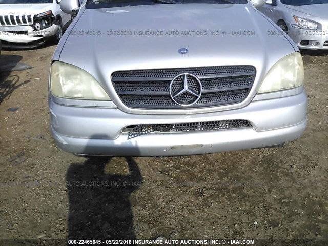 4JGAB72E0YA153592 - 2000 MERCEDES-BENZ ML 430 SILVER photo 6