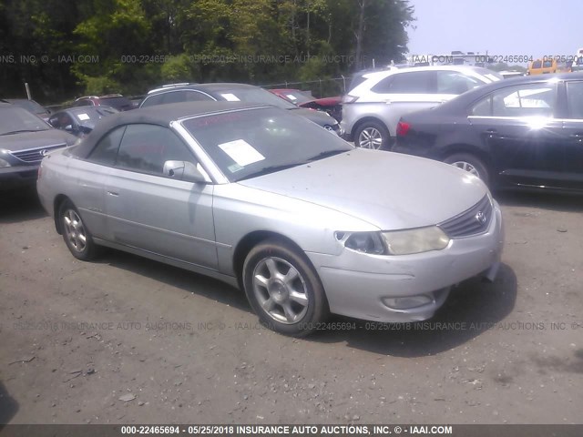 2T1FF28P62C561463 - 2002 TOYOTA CAMRY SOLARA SE/SLE ვერცხლისფერი ფოტო 1