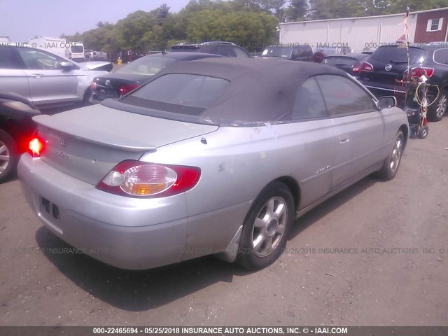 2T1FF28P62C561463 - 2002 TOYOTA CAMRY SOLARA SE/SLE ვერცხლისფერი ფოტო 4