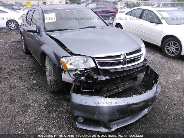 1B3BD2FG5BN577952 - 2011 DODGE AVENGER LUX GRAY photo 6