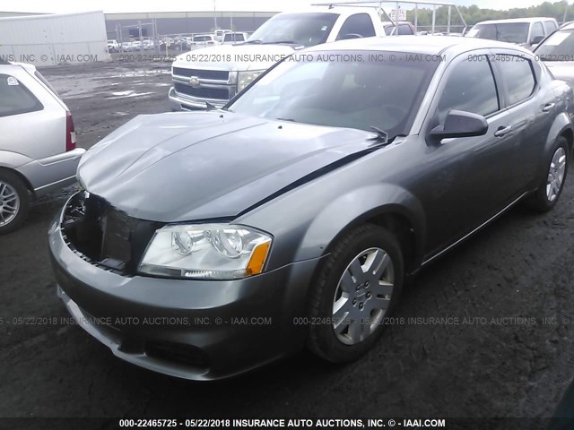 1B3BD4FB0BN606242 - 2011 DODGE AVENGER EXPRESS GRAY photo 2