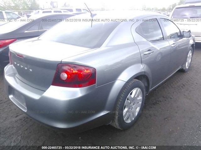 1B3BD4FB0BN606242 - 2011 DODGE AVENGER EXPRESS 灰色 照片 4