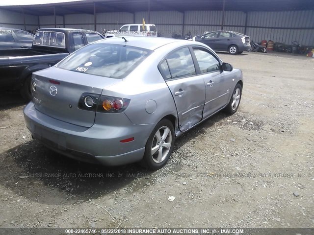 JM1BK323141217424 - 2004 MAZDA 3 S GRAY photo 4