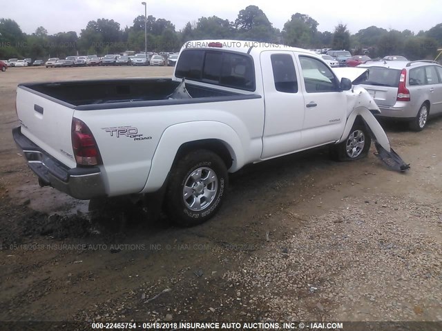 5TEUU42N35Z058083 - 2005 TOYOTA TACOMA ACCESS CAB Weiß Foto 4
