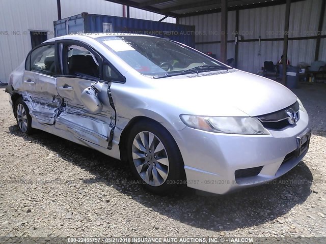 2HGFA1F90AH312160 - 2010 HONDA CIVIC EXL SILVER photo 1