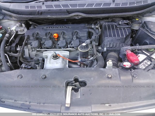 2HGFA1F90AH312160 - 2010 HONDA CIVIC EXL SILVER photo 10