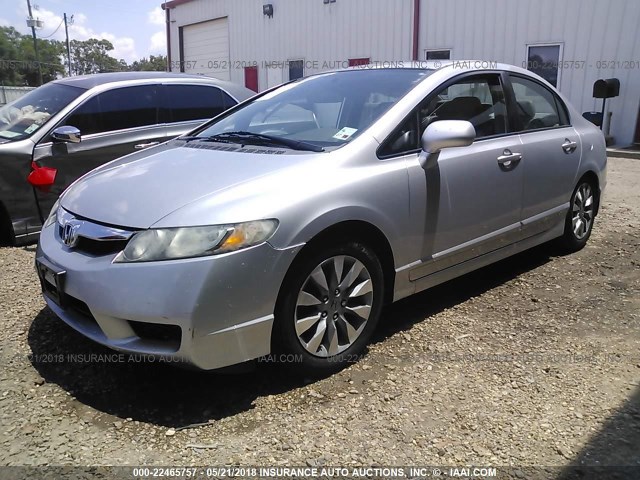 2HGFA1F90AH312160 - 2010 HONDA CIVIC EXL SILVER photo 2