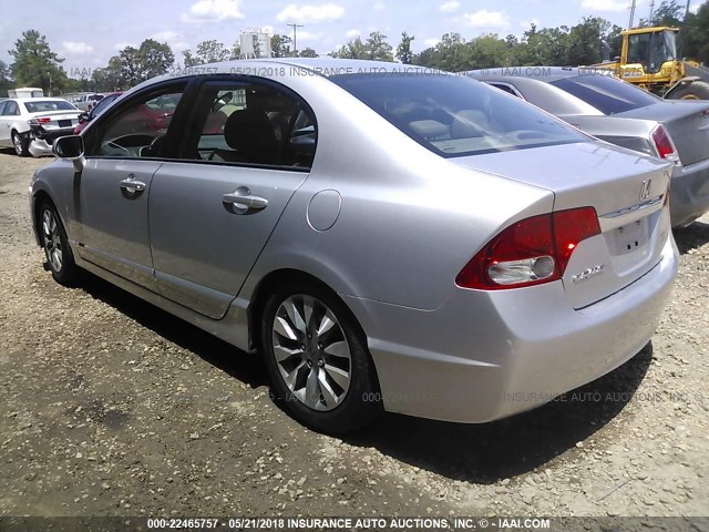 2HGFA1F90AH312160 - 2010 HONDA CIVIC EXL SILVER photo 3