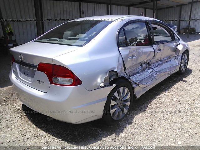2HGFA1F90AH312160 - 2010 HONDA CIVIC EXL SILVER photo 4