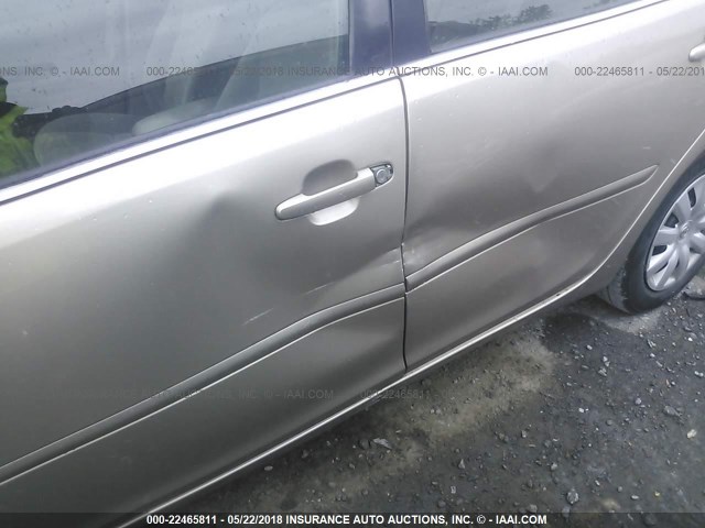 4T1BE32K35U946843 - 2005 TOYOTA CAMRY LE/XLE/SE თაფლისფერი ფოტო 6