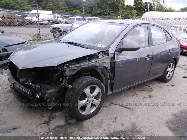 KMHDU46D68U556627 - 2008 HYUNDAI ELANTRA GLS/SE/LIMITED GRAY photo 2